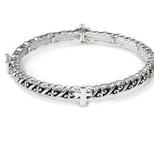 Silver Cross Bracelet